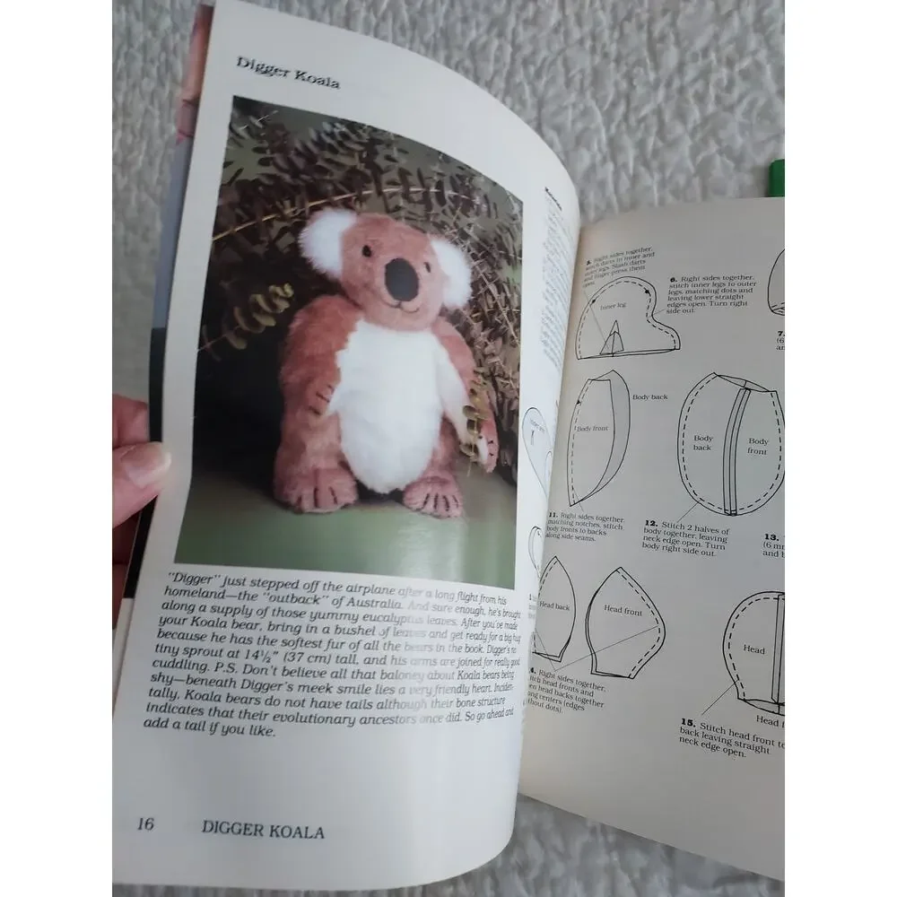 Vintage teddy bear patterns 2 books LOT Bears of Different Cut AND Bears Bazaar